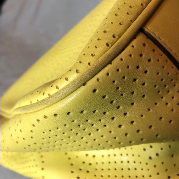 Coach Yellow Leather 2-Way Shoulder Purse - Picture 8 of 8